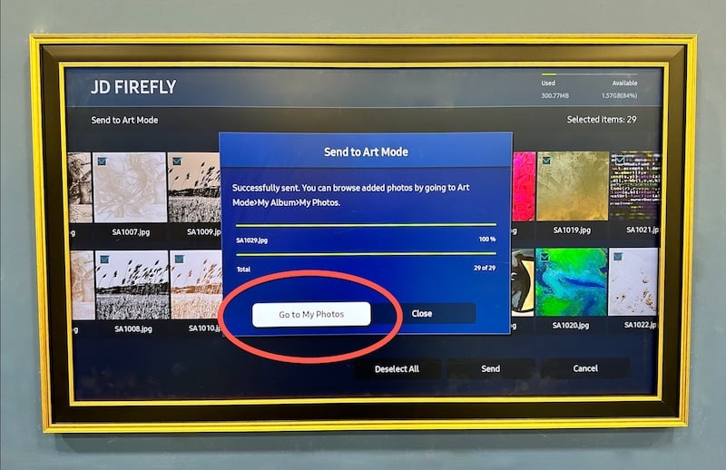Loading USB Art onto Samsung Frame TV